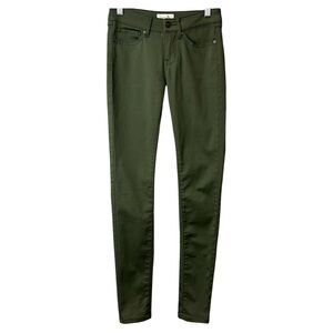Bootlegger Green Skinny Jeans Size 25